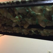 Underneath the Crystal Angel Bed there are over 382 quartz crystals.